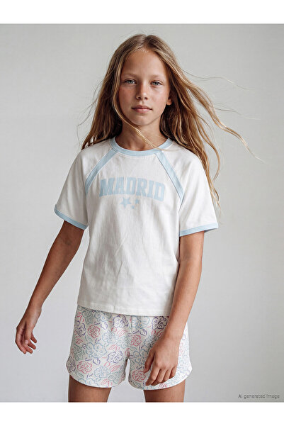 LC Waikiki Ozmarka New Season Floral Patterned Girls' Shorts