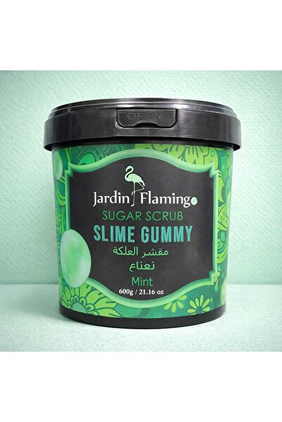 JARDİN FLAMİNGO Mint Sugar Scrub 600g Refreshing Body Exfoliator