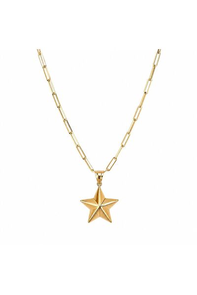 Sembol Gold 14 Ayar Stella Yıldız Ataç Altın Kolye 1,45 Gram 50 cm