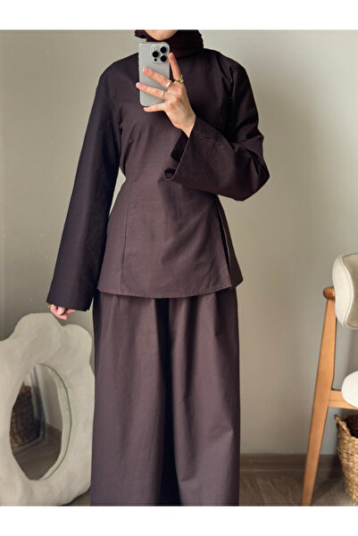 modazarva Yırtmaçlı pantalon takım