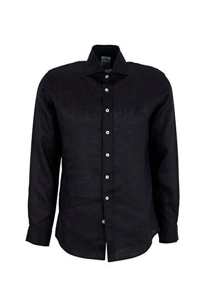 BROOKS BROTHERS Siyah Erkek İtalyan Slim Fit Gömlek BBSS26MSH024