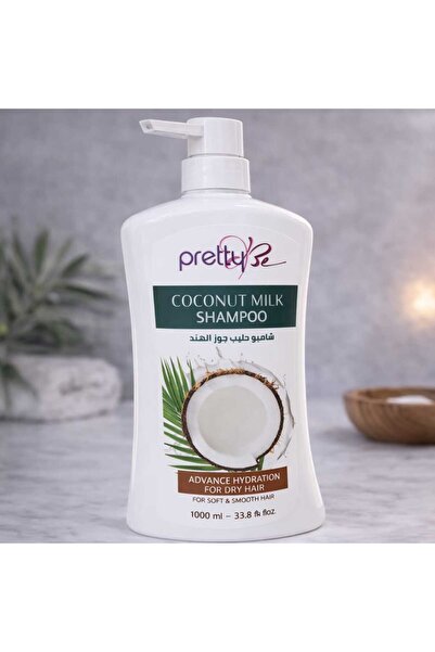 pretty Be Coconut Milk Shampoo 1000ml Hydrating Hair Care Formula