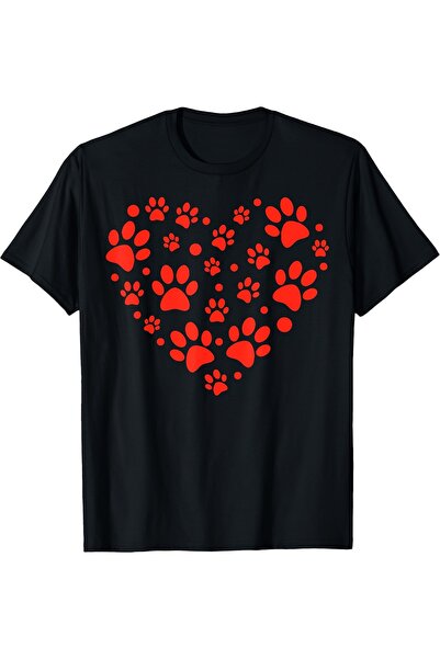 17 seramik Humorous Valentine'S T-Shirt Dog Enthusiasts Featuring a Heart-Sha...