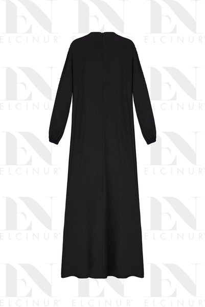 ELÇİNUR 26251 فستان مزين باللؤلؤ