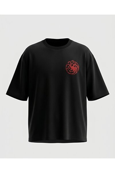 HAK تيشيرت تارجارين من قيم اوف ثرونز Targaryen Oversized T-Shirt