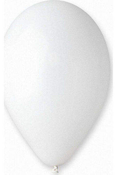 Gemar Compoziție cu 50 de baloane din latex, albe, de 33cm
