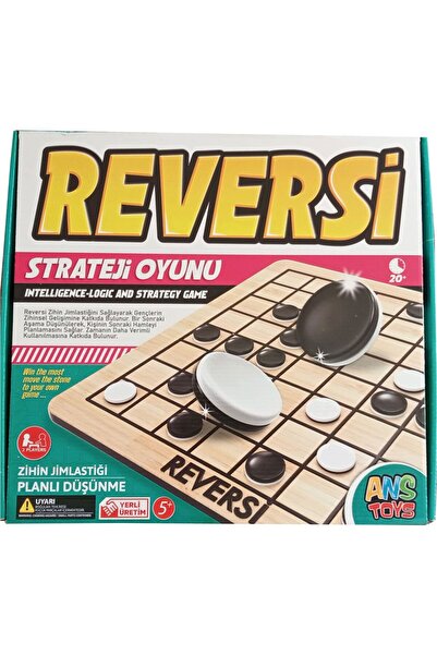 ANS TOYS Wooden Reversi Mind and Intelligence Game - Strategy and Planning De...