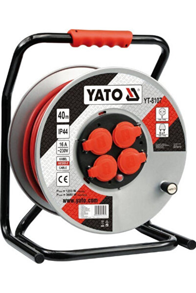 yato Cablu prelungitor impermeabil 3 x 2.5mm²/40m Alb Cod: YT-8107