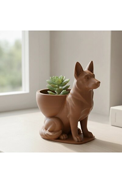 OEM Mini Ghiveci Decorativ Suport Plante Ciobanesc German Imprimat 3D