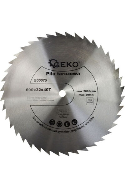GEKO Disc de tăiere pentru lemn, diametru 600mm, 1 bucată