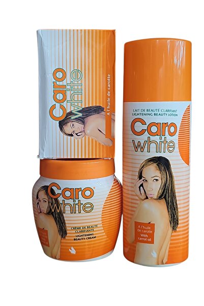 Caro White Skin Whitening and Firming 3-Piece Set: Lotion, Cream, Soap