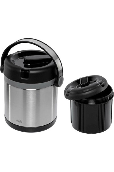 emsa Termos din oțel inoxidabil, 1.2l, argintiu, cu capac-pahar - Cod: 509244