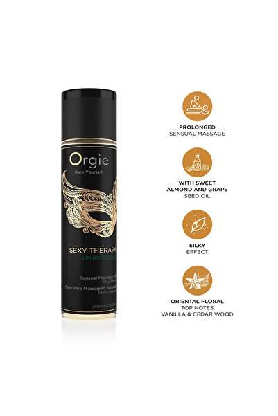 Orgie Σέξι Θεραπεία Αφροδισιακό - Λάδι Μασάζ - 7 fl oz / 200 ml