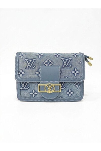 silora Luxury Casual Handbag in Treated Denim and Leather, Fashionable and St...