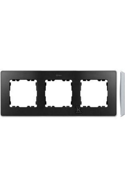 Kontakt-Simon Simon Detail 82 Ramă pentru întrerupător triplu Select Metal Gr...