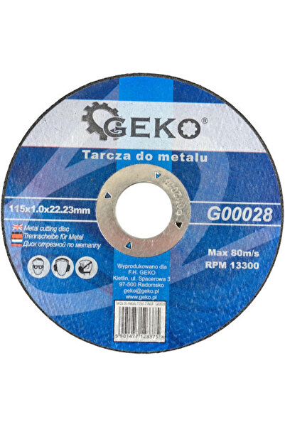 GEKO Disc de tăiere metal, diametru 115mm, 1 bucată