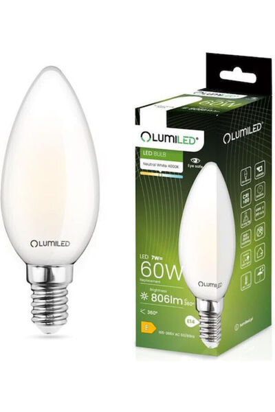 Lumiled Bec LED pentru soclu E14 și formă B35 Alb 770lm
