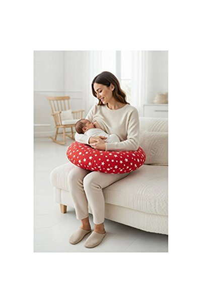 Empressco Red Newborn Breastfeeding and Baby Support Pillow, Offers Comfort a...