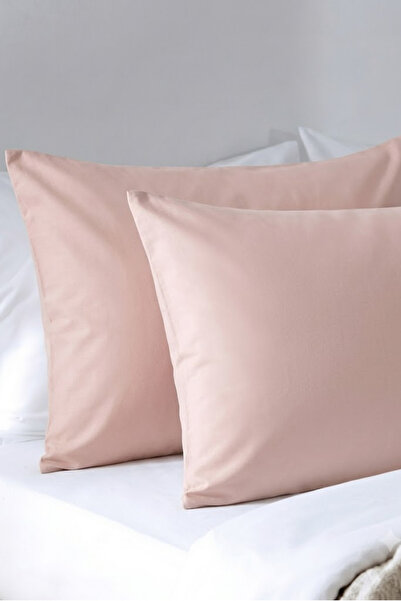 Goshıkı 100% Cotton Pink Color 2-Piece Pillowcase