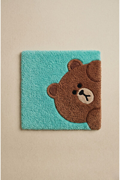 Hayvan Figürlü Tufting Rug Çocuk Halısı