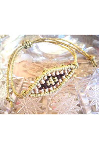 Handmade Πλεκτό Χρυσό Ματάκι
