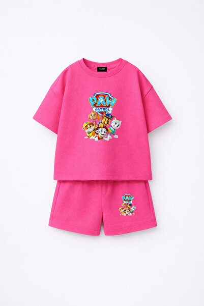 fasardi Paw Patrol majica i šorti sa printom, 100% pamuk, dječji set od 2 komada