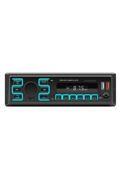 AUTONAV Player radio MP3 1-DIN A3862, 4 x 45W, FM, Bluetooth 5.1, Card, 2 x U...
