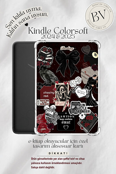 BookTok Vibes Co. Gothic Romance Temalı Insert - Kindle ve Kobo E-Kitap Okuyu...