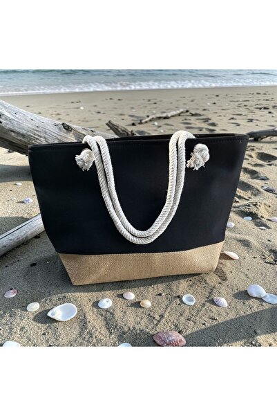 GreandBags ASTARLI FERMUARLI PLAJ ÇANTASI
