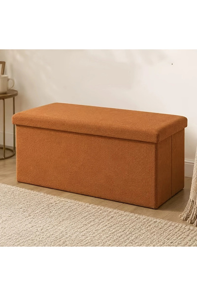 Bleco Folding storage stool, toy storage box, shoe cabinet bench, bed end sto...