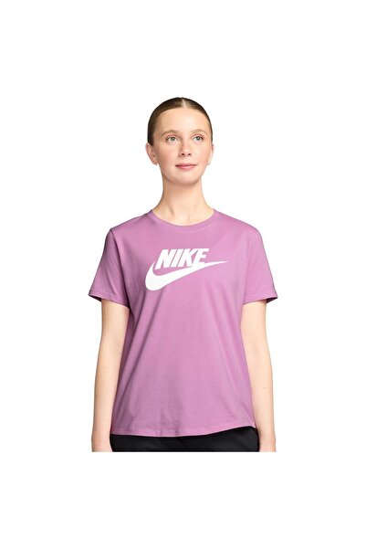 Nike Tricou de damă cu mânecă scurtă, sportiv, Essential Icon Future, XS