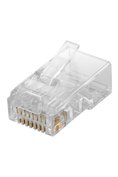 goobay βύσμα RJ45 93828, CAT 6 UTP, διάφανο, 10τμχ