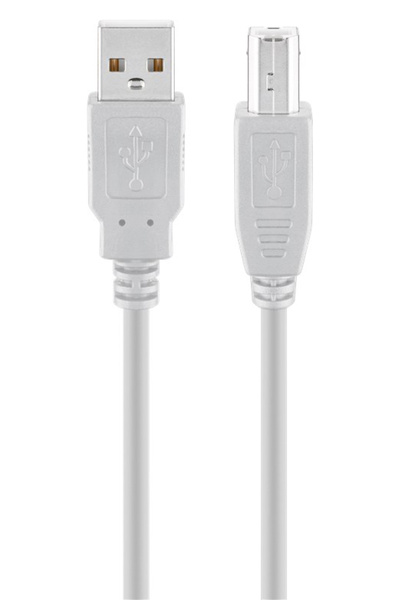 goobay καλώδιο USB σε USB Type B 68712, 1.8m, 480Mbps, γκρι