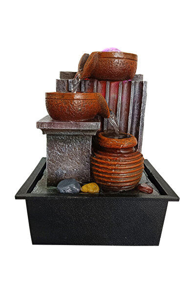 OEM HOME USE διακοσμητικό συντριβάνι HUH-0168, φωτιζόμενο, 21x15.5x29cm