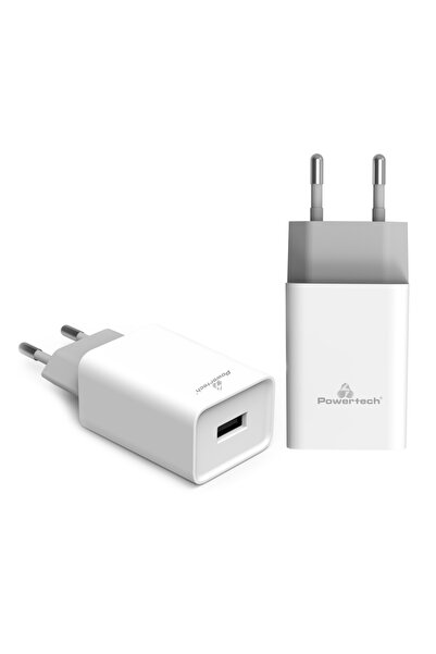 POWERTECH φορτιστής τοίχου PT-780, USB QC 3.0, 20W, 4A, λευκός