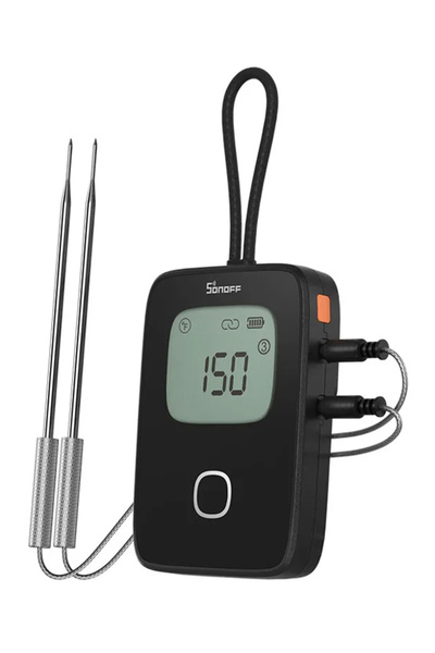Sonoff smart θερμόμετρο barbeque BMT01 με 2x αισθητήρες, έως 300 °C, μαύρο