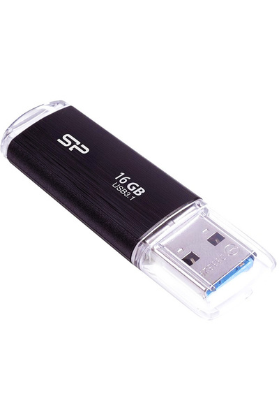 Silicon Power USB Flash Drive Blaze B02, 16GB, USB 3.2, μαύρο