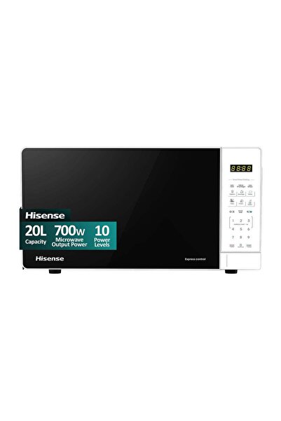 Hisense 20L Solo Microwave Oven, 700W Output Power, Express Start, 24 Present...