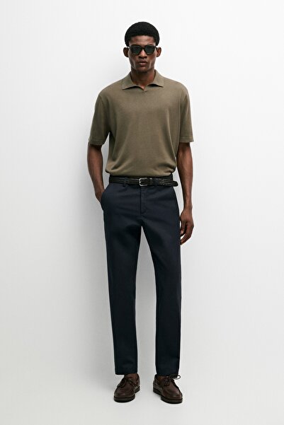 Massimo Dutti Pamuklu slim fit pantolon