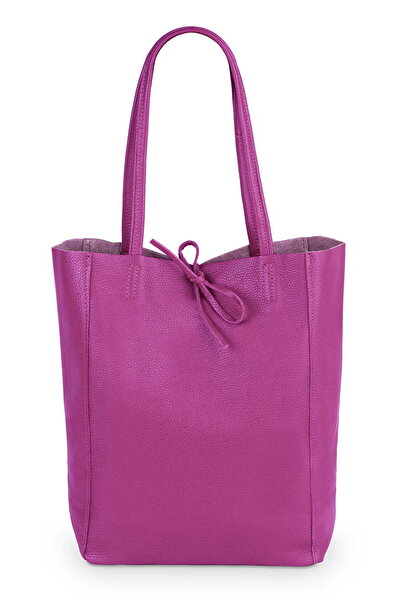 Vera Pelle Geantă din piele Corda Fuchsia