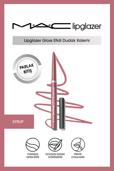 M.A.C Lipglazer Gloss Etkili Dudak Kalemi - Syrup