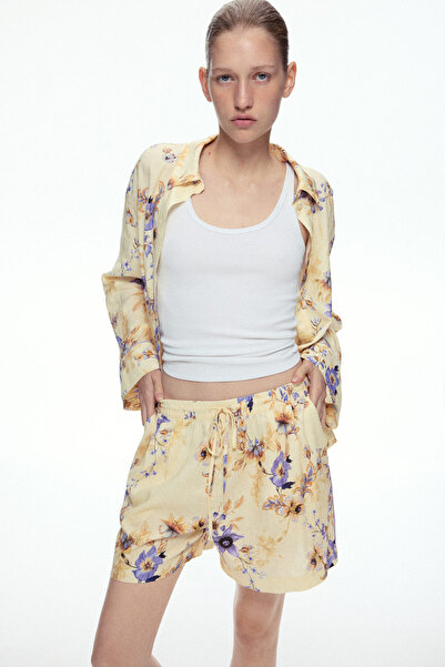 H&M Keten Karışımlı Şort
