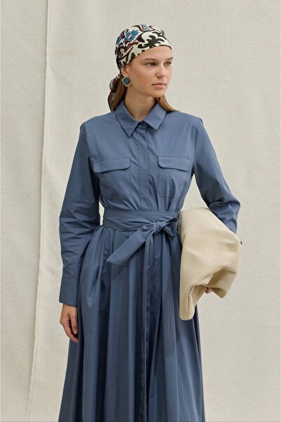 LEYLA STORE Cotton Grace |   Cotton Shirt Dress