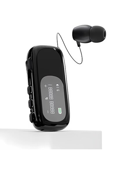 WIRELESS Retractable In-Ear Earphone Handsfree Sports Headset Telescopic Clip...