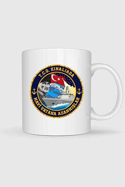 Bahriyeli Collection كوب مطبوع بتصميم TCG Kınalıada Between Waves