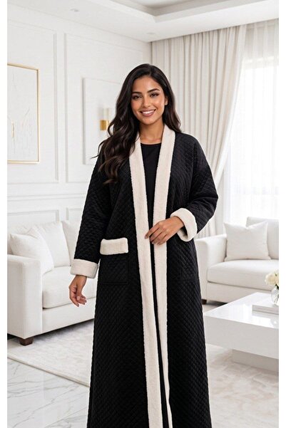 alqarat Noura Luxury Diamond-Quilted Winter Farwa Jacket