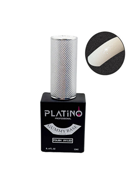 PLATINO Professional Bază GUMMY Fibră de sticlă și vitamine, ALB CRISTAL, NR....