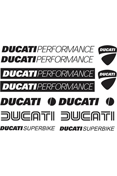 Amo-Stickers DUCATI PERFORMANCE Стикер за мотоциклет, комплект за горна и дол...