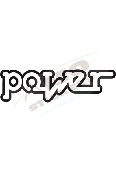 Amo-Stickers Sticker Auto Power 25cm Rosu