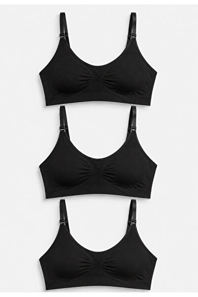 Formactive Women's Bra Bustier Set of 3 - with Adjustable Straps and Pads - B...